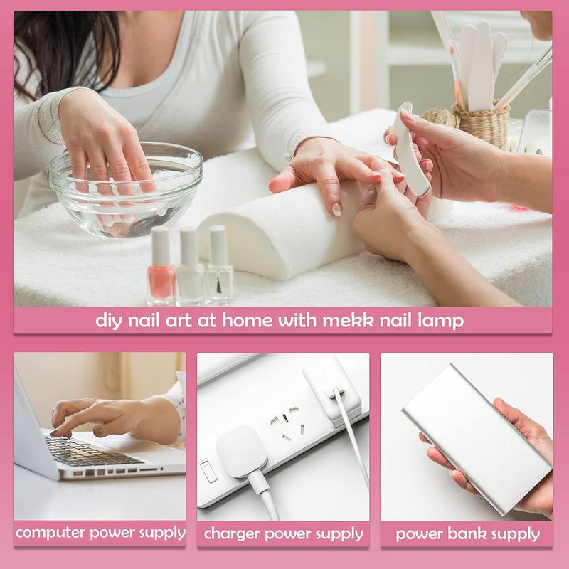 Mini UV Light for Gel Nails, LCD UV Light for Nails 18W One Finger UV LED  Lamp Type-c UV  Lamp Innovative LED  Lamp Professional  Dryer for  ArtPink