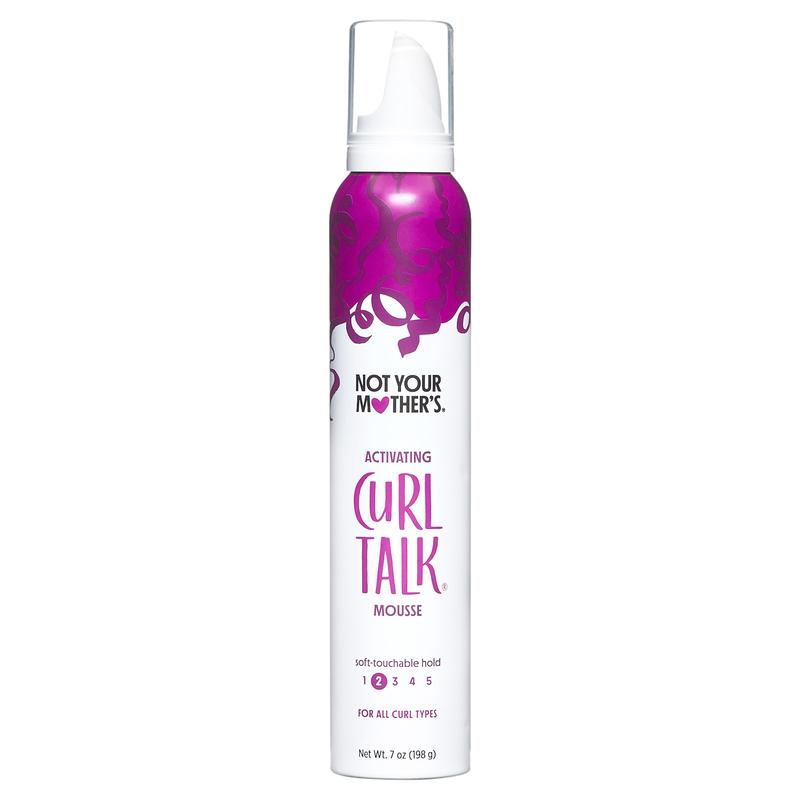 Not Your Mother's Curl Talk Curl Activating Hair Mousse for Lightweight Hold, 7 oz Gel Haircare