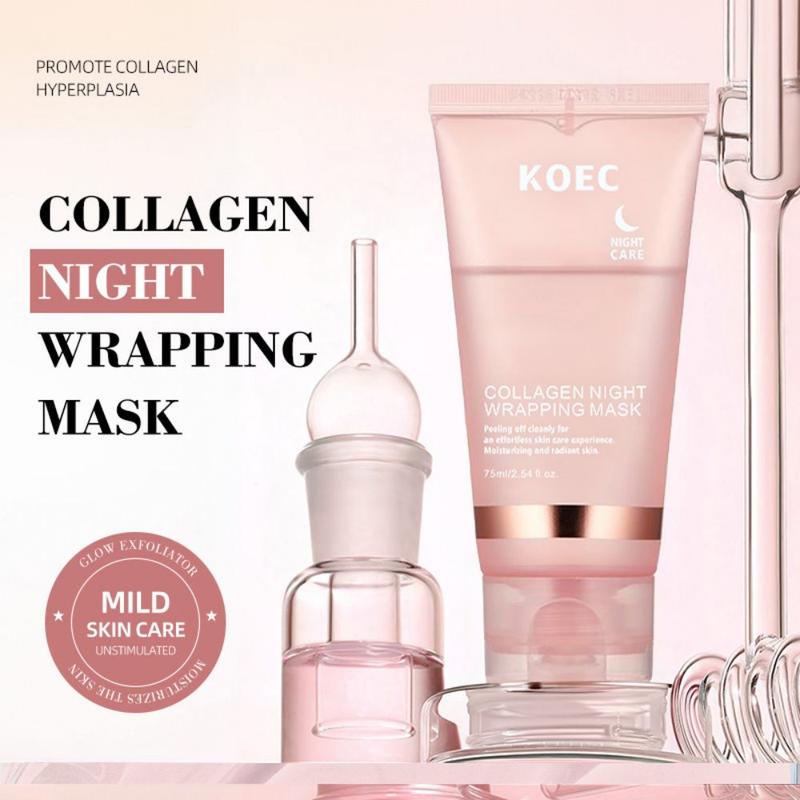 KOEC Collagen Night Wrapping Mask for Skin Repair: Sleep, Shed, and Glow! 75ml