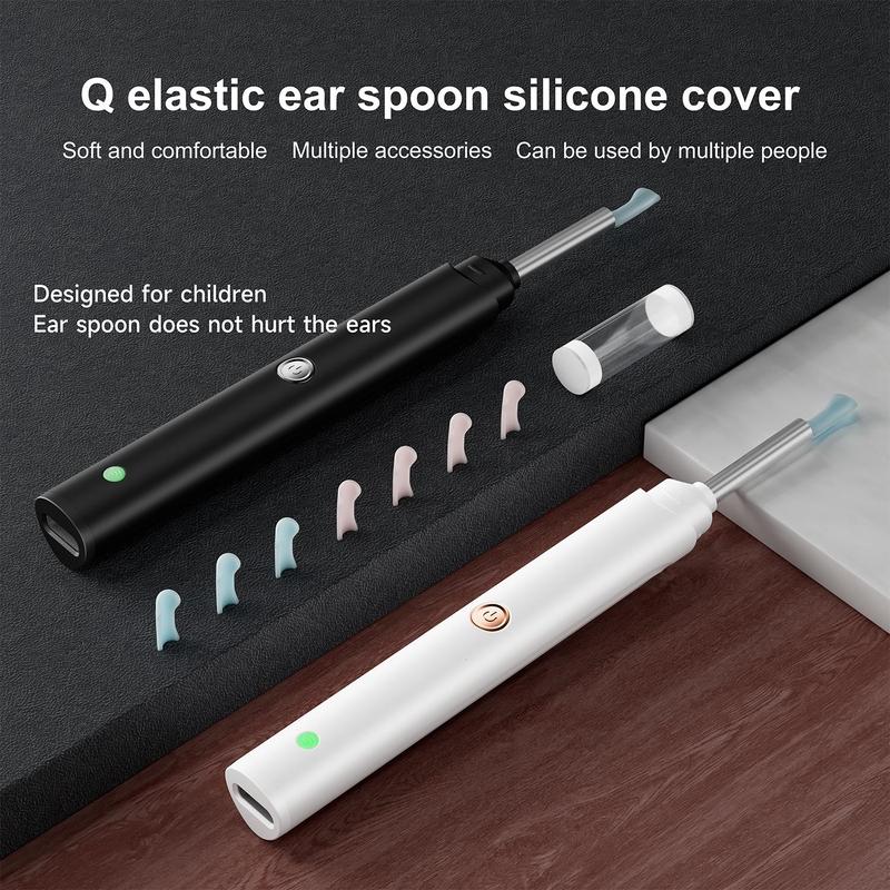 Rechargeable Visual Ear Wax Cleaner with App, Waterproof Ear Scoop Set with Storage Case Silicone Comfort,black friday deals