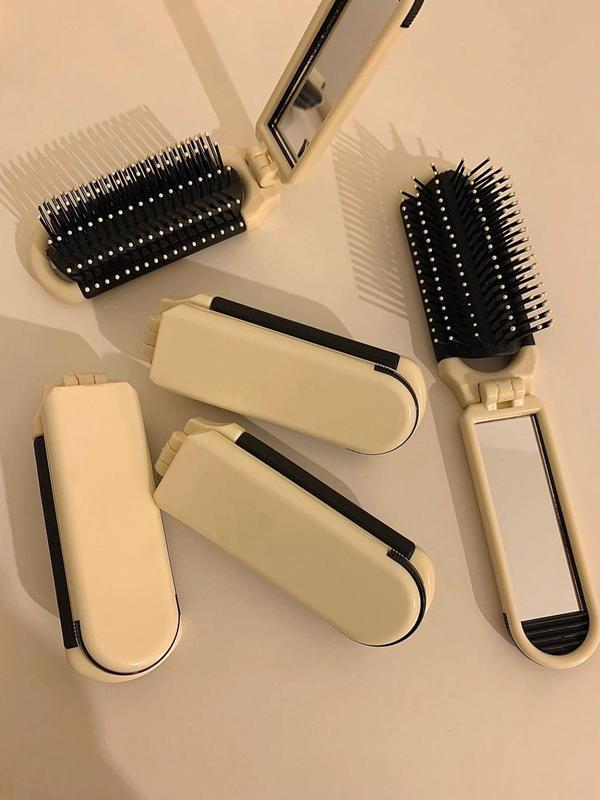 2024 New Trendy Folding Comb, Lightweight Pocket Hair Comb, Fall Hair Styling Comb, Hair Detangling Comb for Women, Girls, Men, Stylists, Barber for Back To School, Fall Outfits, Fall Freshness