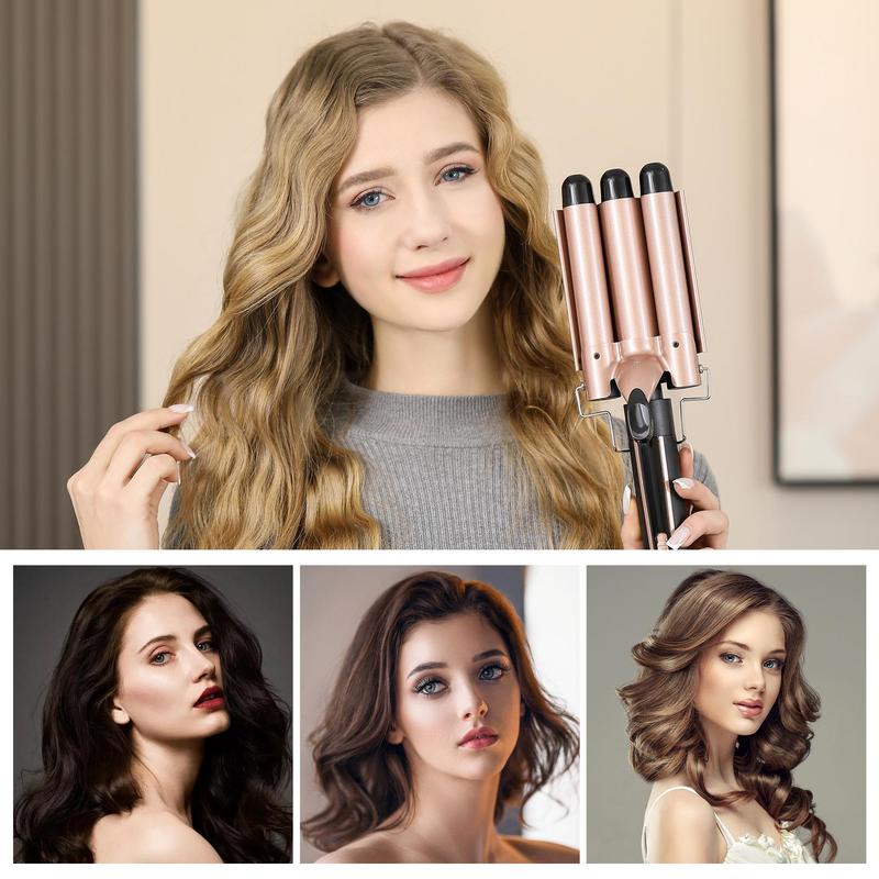 Portable Hair Straightener, 1 Set Hair Straightening Machine with 3 Counts Hair Tube & 2 Counts Hair Clips & Heat Resistant Gloves, Hair Styling Tool for Home & Travel