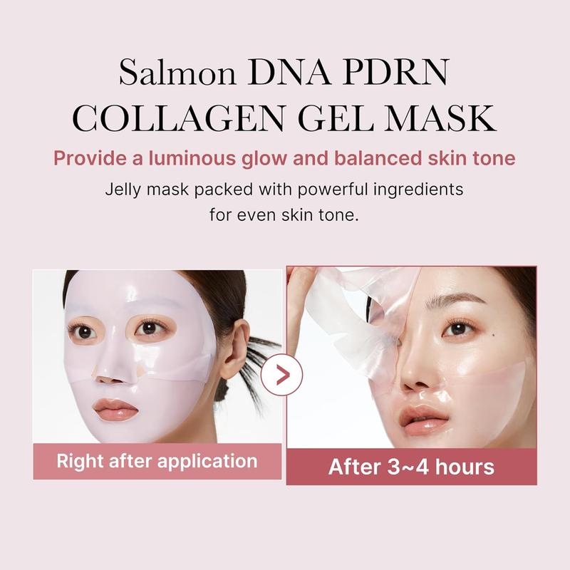 Medicube Salmon DNA PDRN Pink Collagen Jelly Gel Mask | Overnight Face Mask for Glass Glow Skin- Elasticity, Hydrating, Firming and Moisturizing | Korean Skincare, 28G, 1Ea Medicube