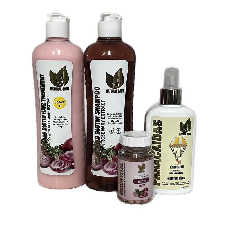 Bundle Natural sant Anticaida Shampoo, Conditioner, and Tonic Set for Haircare Moisturize Hydrate