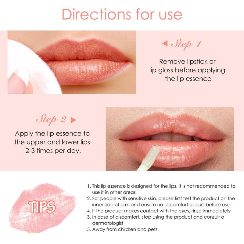 Day & Night Double Effect Lip Enhancement Liquid, Lip Enhancement Cream & Lip Care Essence, Moisturizing Lip Care Product for Christmas Gift