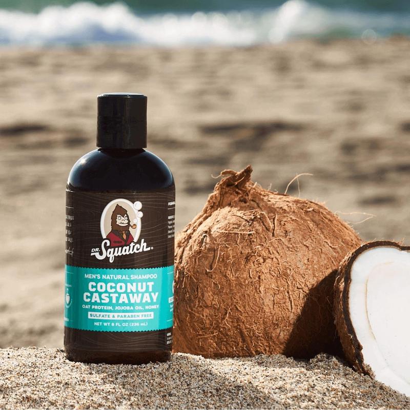 Dr. Squatch - Coconut Castaway Shampoo - Hair Care for Men