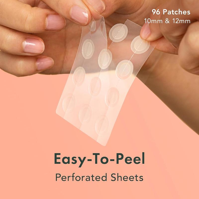 Rael Pimple Patches, Miracle Invisible Spot Cover - Hydrocolloid Acne Patch for Face, Blemishes, Zits Absorbing Patch, Breakouts Spot Treatment for Skin Care, Facial Sticker, 2 Sizes (96 Count)