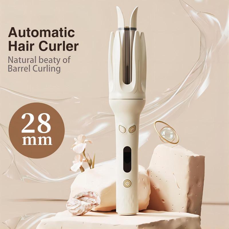 Automatic Hair Curling Iron,28mm Hair Curler,Negative Ion Automatic Hair Hair Curl Wand,4 Modes Temperatures Curling Iron for Women,Hair Styling Tools for Home