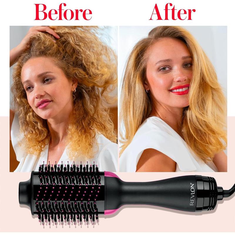 REVLON One-Step Volumizer Hair Dryer and Styler | Now with Improved Motor, Less Frizz, More Shine and Less Heat Damage for Salon-Style Blowouts |  Exclusive (Black)