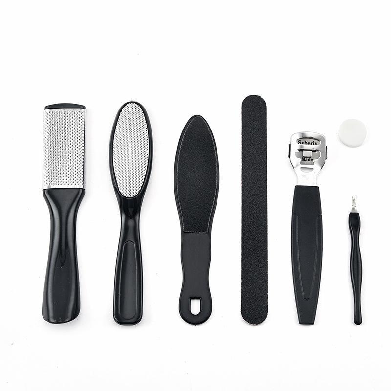 Professional Nail Care Nail Art Manicure Pedicure Tool Kit, 7 in 1 Professional Foot & Nail Skin Care Tools, Callus Remover, Foot Scraper, Nail File