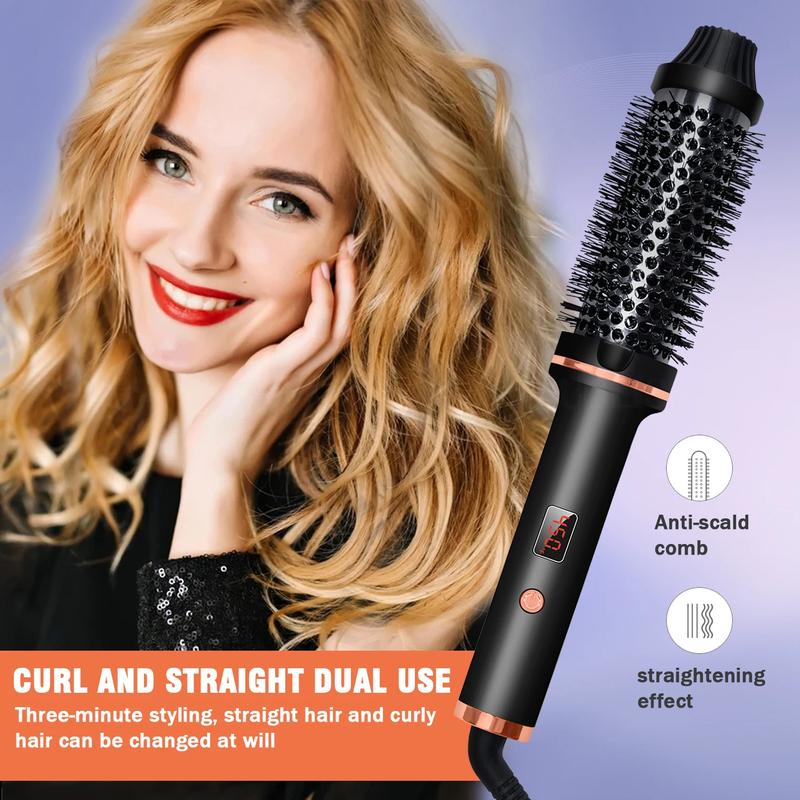 Women 3 in 1 Hair Curler Brush, Hot Air Brush Comfort Fast Heating Hair Curler, Comfort Hot Air Brush, Thermal Brush Hair Care Hair Comb, Hair Styling Tool for Home & Travel