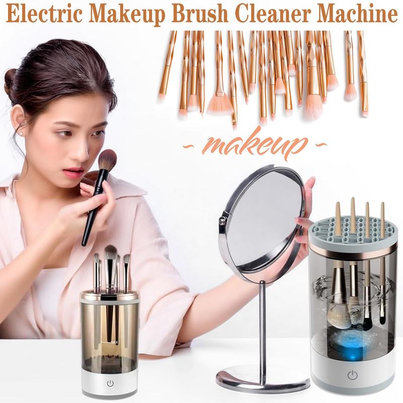 Brushblast Pro Makeup Brush Cleaner, Auto-Rotating Cozy Luna Brush Cleaner for Deep Cleaning, Upgraded & No Need to Install, One-Click Operation, Suitable for All of Makeup Brushes