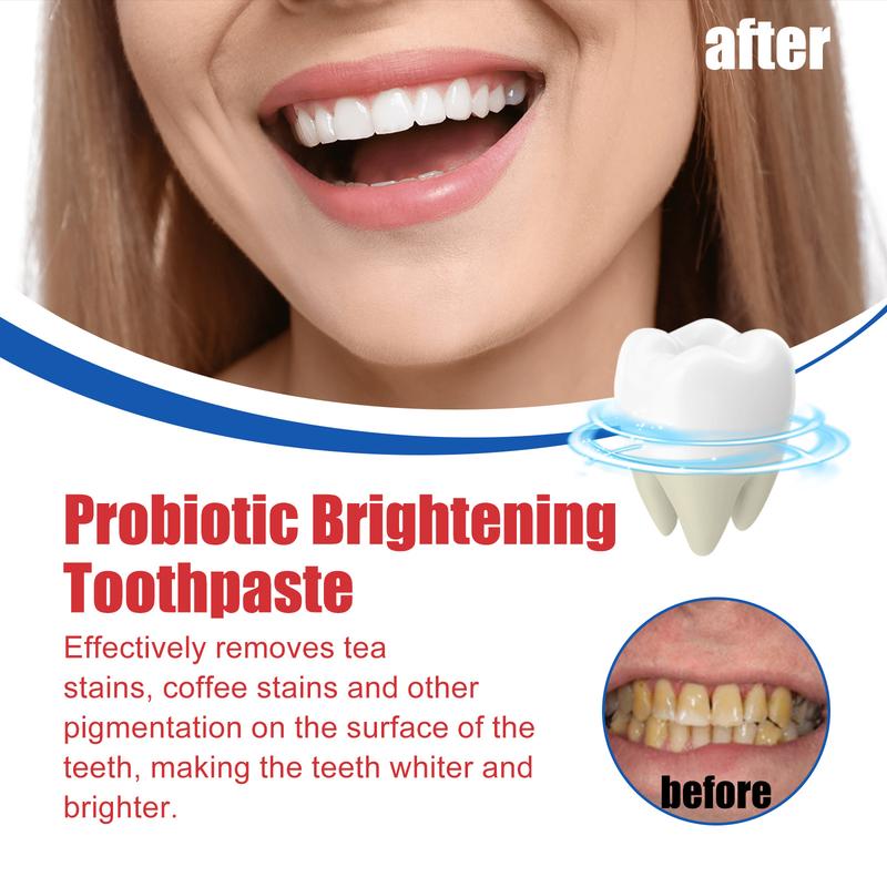 (2 pcs) 2024 new SP-8 probiotic whitening toothpaste, cleans teeth, improves bad breath, prevents tooth decay, suitable for the whole family, Christmas gift.