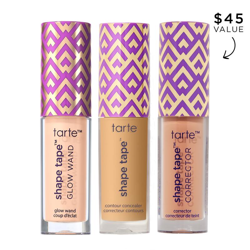 tarte shape tape™ all star squad complexion trio - corrector, concealer and brightener