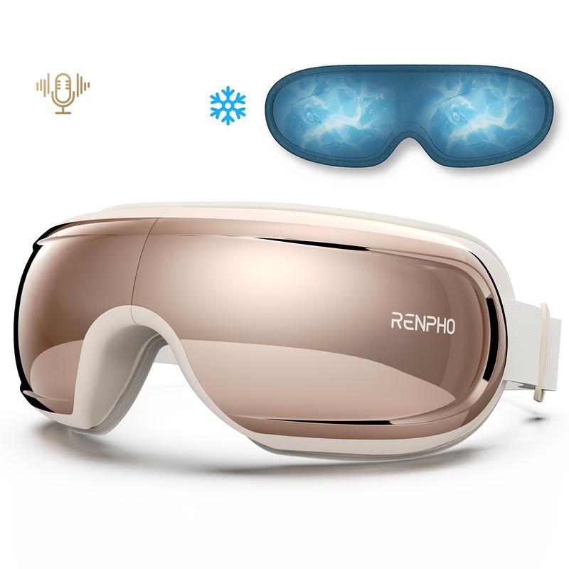 RENPHO Christmas Gifts Eyeris 3 Eye Massager with Heat and Cooling, Voice Controlled Heated Eye Mask with Bluetooth Music Eye Care Birthday Gifts for Women Men