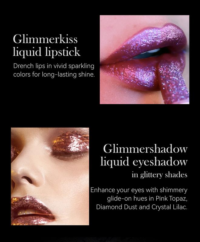 Shimmer Non-Transfer Lipstick,Smudge Proof,Glitter Shine,Waterproof,Long Lasting,Coral Canton Glitter Shine Lipstick