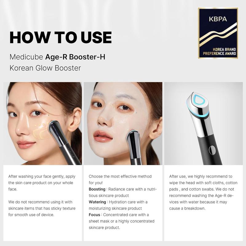 Korean No.1 Care Device - Facial Glow Booster for Maximizing and Boosting Care Absorption - Needle Free