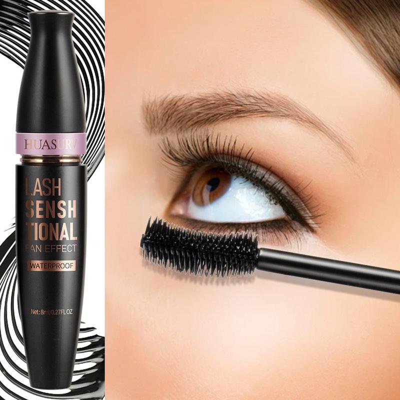 Long Lasting Mascara, 1 Box Waterproof Curling Mascara, Professional Eye Enhancement Makeup Products for Women & Girls