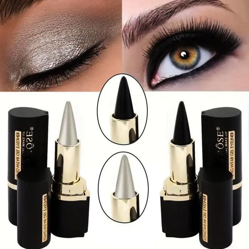 Creamy Texture Eyeliner, 1 Count 4 Counts Easy Coloring Sweat Proof High Pier Pencil, Daily Makeup Accessories for Women and Girls, Back To School, Fall Gift, Eyeliner Pencil Lipliner Cosmetic christmas 2024 ornament