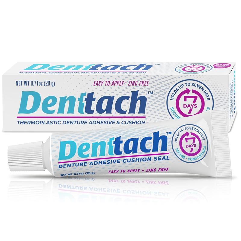 [51% OFF HOLIDAY DEAL] 3 PCS Denttach Thermoplastic Adhesive Denture Reline Oral .70 oz