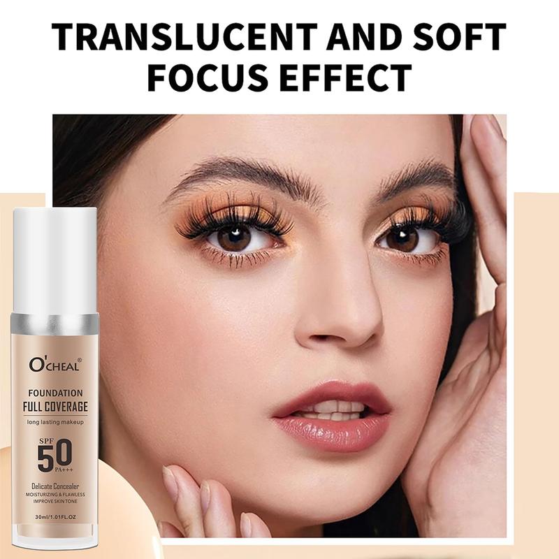 30ml Color Changing Foundation Liquid Flawless Colour Changwing Warm Skin Tone Foundation Makeup, Waterproof Long Lasting Moisturizing,with 1 Makeup Brush.(Natural colour)