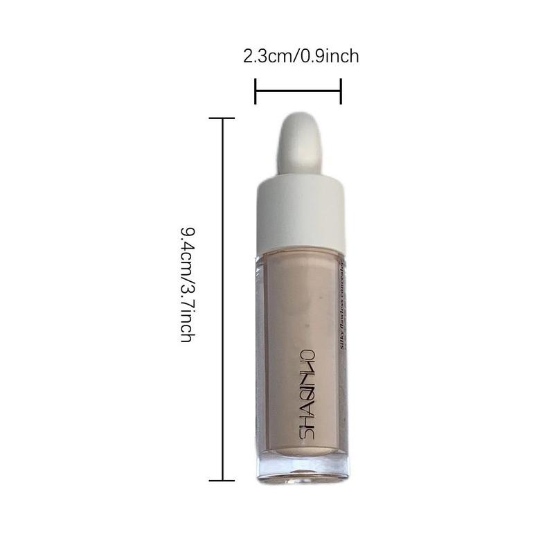 Long Lasting Liquid Concealer, 2 Counts set Moisturizing Concealer Cream, Full Coverage Flawless Facial Makeup Cream, Lightweight Highlighting Concealer for Covering Dark Skin