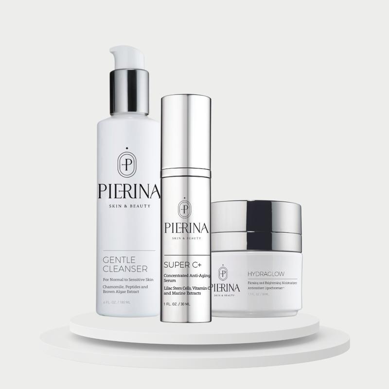 Forever Young System - Gentle Facial Cleanser, Super C+ Stem Cells Serum, HydraGlow - Skincare