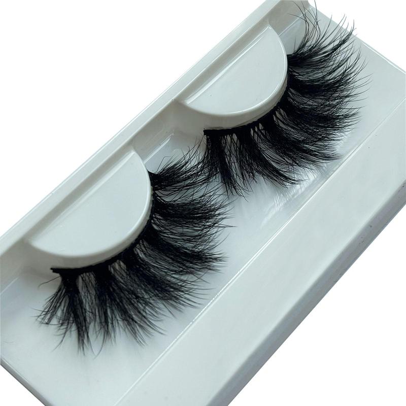 1 Pair Fluffy False Eyelashes, Natural Curling Eye Makeup Strip Lashes, Full Volume Eyelash for Lashes Extensions, Volumized False Eyelashes