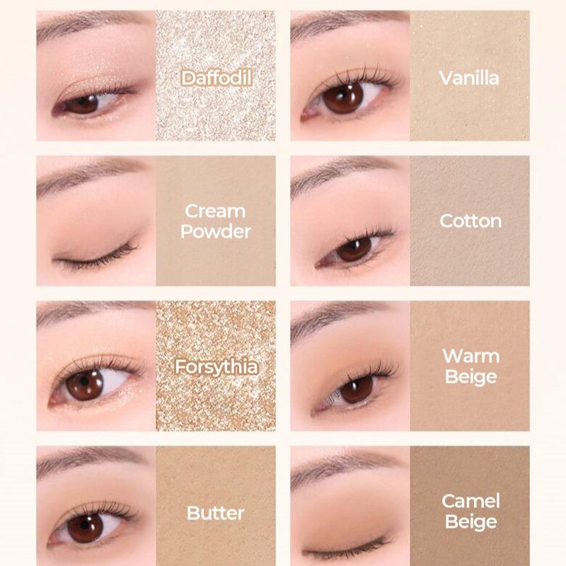 WAKEMAKE Soft Blurring 16 Colors Eye Palette - Eyeshadow, Makeup, Cosmetic