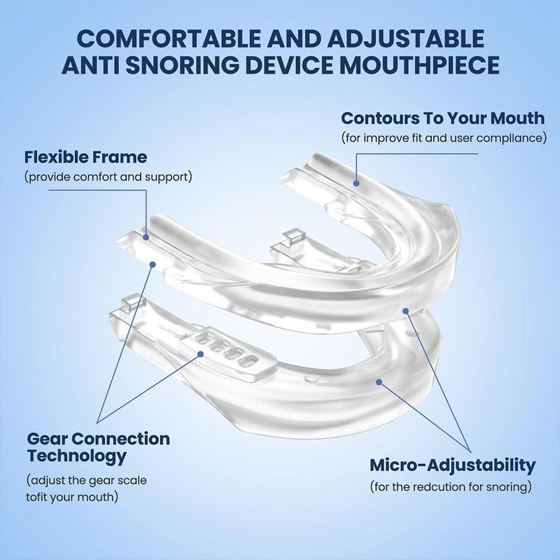 Adjustable Anti Snoring Mouthpiece, Anti Snoring Mouth Guard, Anti Snoring Mouthpiece for Men & Women, Sleeping Mouthpiece, Oral Care Products