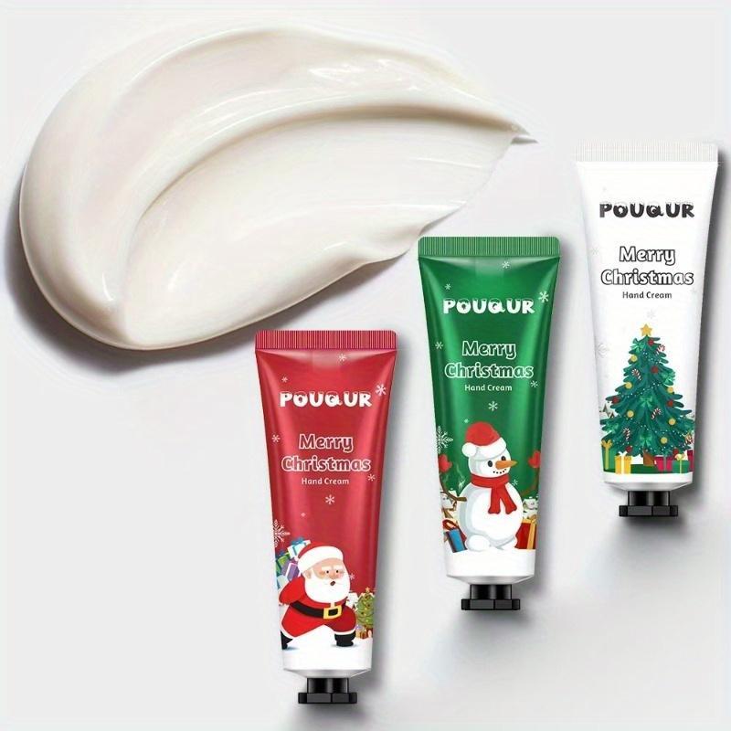 Christmas Themed Hand Cream Gift Set, 1 Set Moisturizing Hand Cream for Smooth Skin, Moisturizing Care for Dry Hands, Gift for Mothers and Fathers