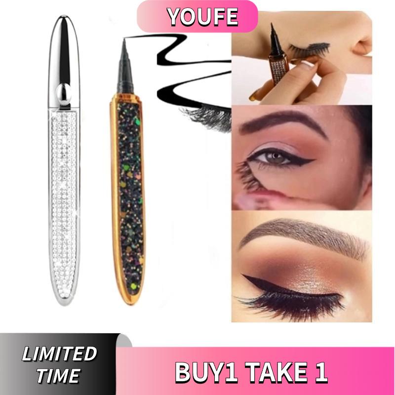 Eyeliner glue pen,eyelash glue pen,strong hold eyelash glue, Liquid Waterproof and Stain Resistant Long Lasting, beginner makeup, Makeup Cosmetic