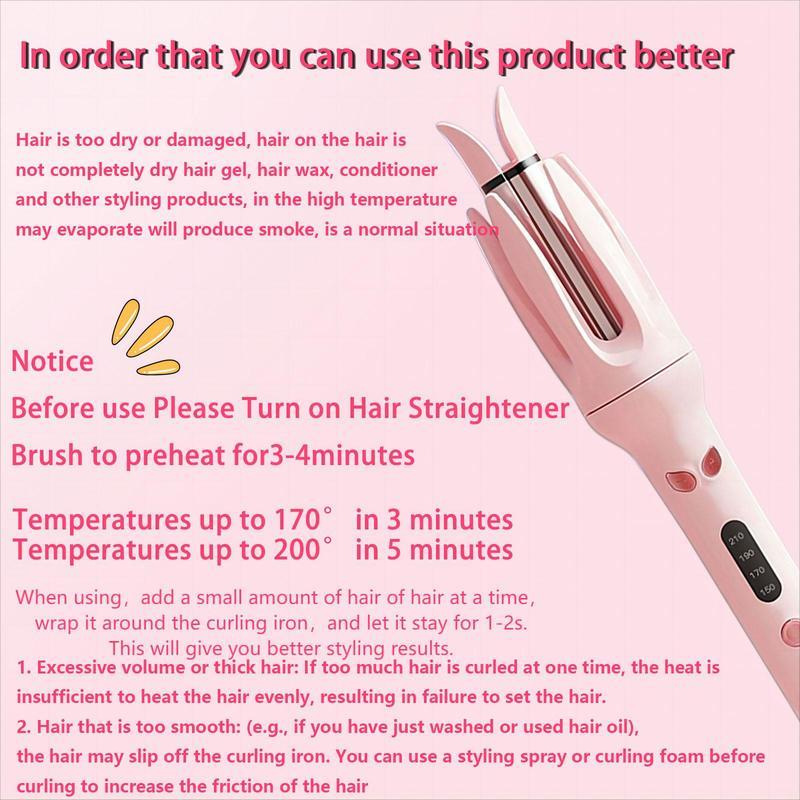 Automatic Hair Curling Iron, 28mm Hair Curler, Negative Ion Automatic Hair Hair Curl Wand, 4 Modes Temperatures Curling Iron for Women, Hair Styling Tools for Home, Back To School, Hair Curler