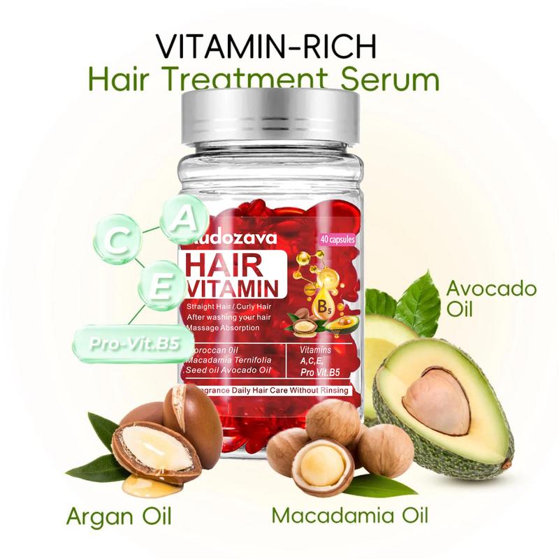 Hair Care Vitamin Oil, 40pcs set Multi-functional Strengthening & Smoothing Hair Care Liquid, Hair Care & Styling Product