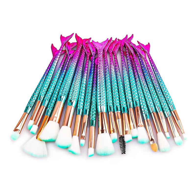 Cute Stuff for Tween & Teen Girls, 20 count Princess  Makeup Brushes Sets for Girls, Teen Girl Gifts Trendy Stuff Christmas Gift Ideas Stocking Stuffers for Girls  Cute Make Up Tool Set