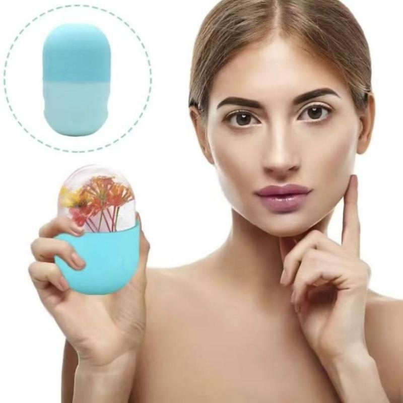 Ice Cube Face Mask Mold, 1 Count Silicone Ice Cube Face Mask Maker, Cold Compress Ice Mask Mold, Skin Care Tool for Women & Men