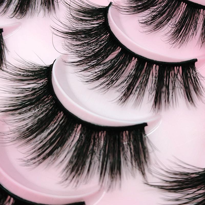 Long Fluffy D Curl Lash Clusters False Eyelashes for Music Festival Makeup, Wispy Curling Faux Strip Eyelash, Eye Cosmetic Tools, Lash Clusters for Summer Lash Mini Makeup