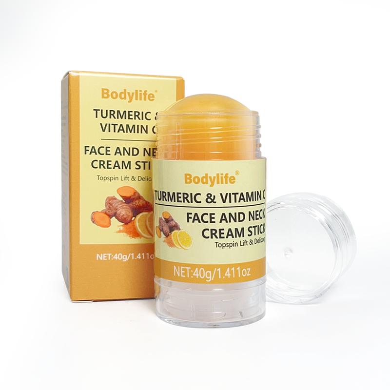 Turmeric and Vitamin C Face and Neck Cream Stick, Deeply Moisturizing Skincare for Neck Skin, Daily Gentle Hypoallergenic Comfort Moisture Hydrating Hydrate moisturesurge Skin Repair