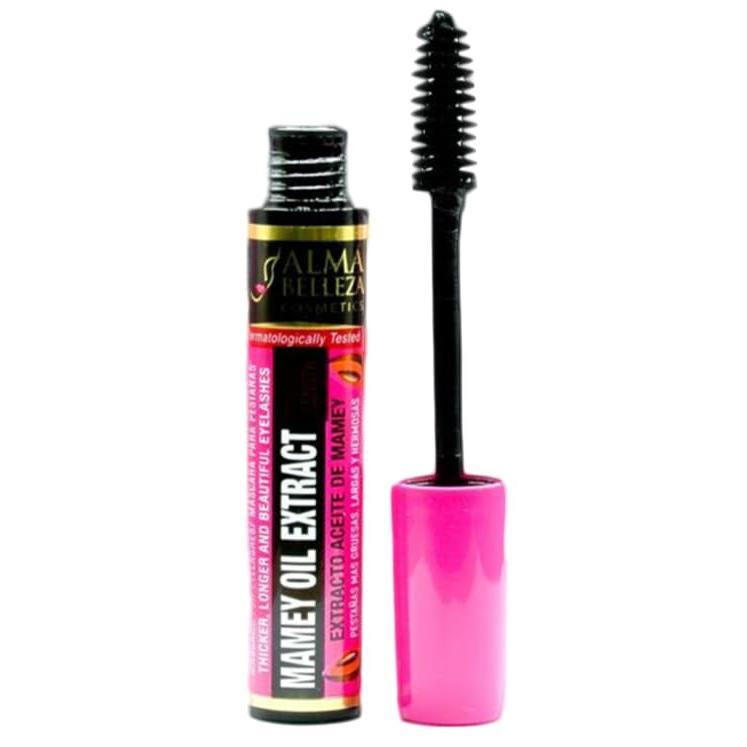 Mamey oil extract mascara maximum length ALMA BELLEZA NET WT. 0.45 oz MAXIMUM LENGHT Pestanas mas gruesas Largas & Bonitas Water Proof 