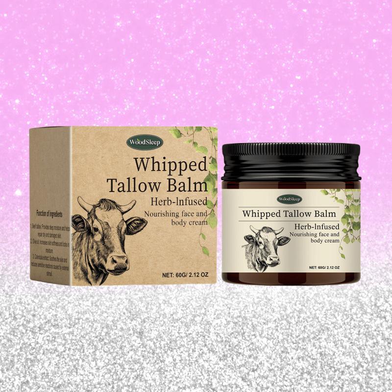 60g Tallow Balm, Moisturizing Body Cream, Hydrating Body Lotion for Dry Skin, Body Care Product for Women & Men Daily Use