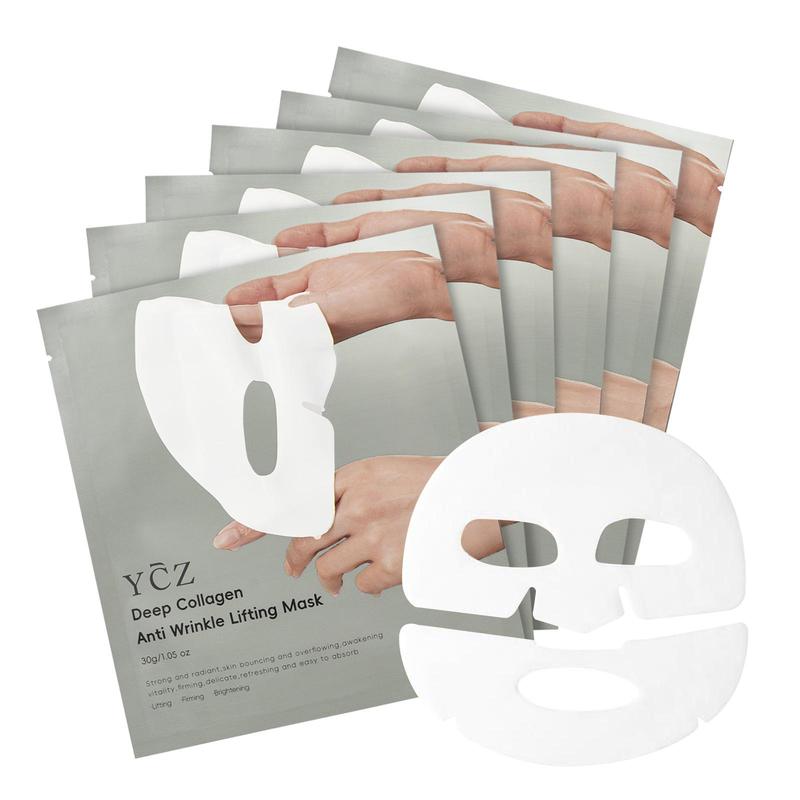 5 Sheets 1 box (use 2 weeks)only 7.99Deep Collagen Power Boosting Maskfor All Skin Skincare,ValuePack,Overight collagen mask,Noteasy to fall