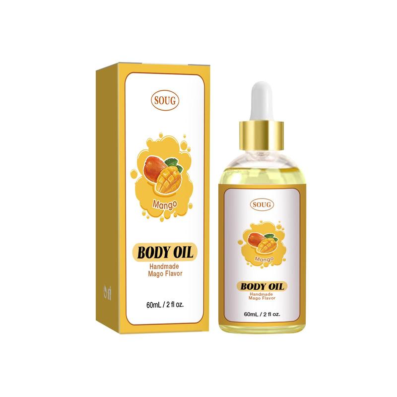 Mango Flavor Body Juice Oil, Calf Muscle Massage Oil, Very Fluid Body Oil, Body Care Oil for Women & Men