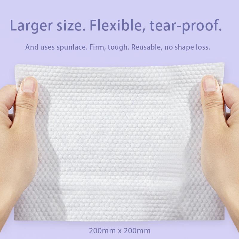 [1 per 40 pcs]Extractable face towel disposable cotton soft towel thickened facial cleanser dry and wet pearl pattern facial tissue student facial tissue