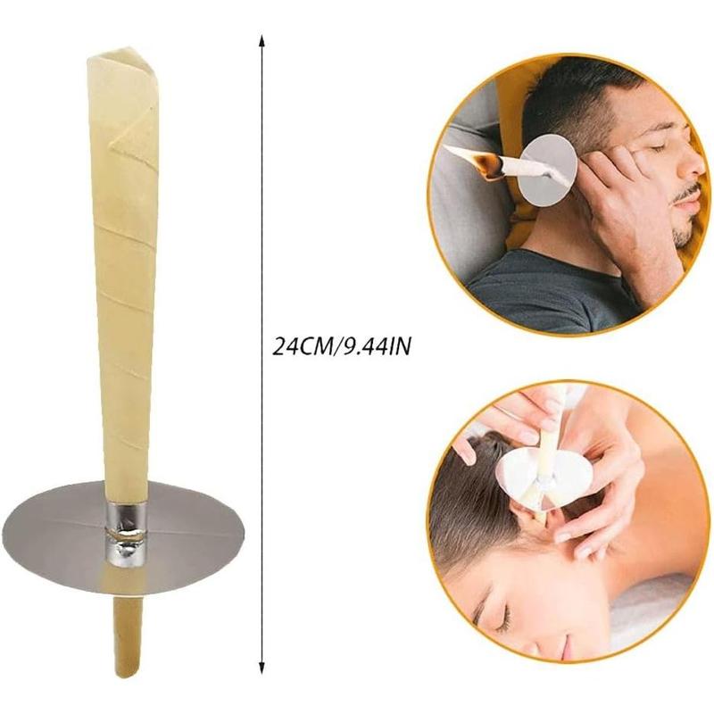 Beeswax Ear Candle Wax Removal, 1 Ear Cleaning Tool Set, Simple Cleaning, Easy to Use