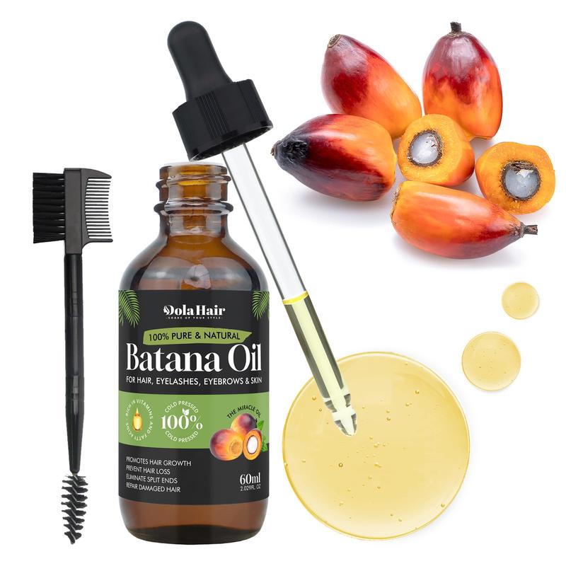 Batana Oil for Hair Growth Organics 100% Natural Pure Batana Hair Oil Batana Oil Nourishes Damaged Hair to Prevent Hair Loss Natural Hair Growth Oil and Conditioner Batana Hair Oil 2.02 Fl Oz