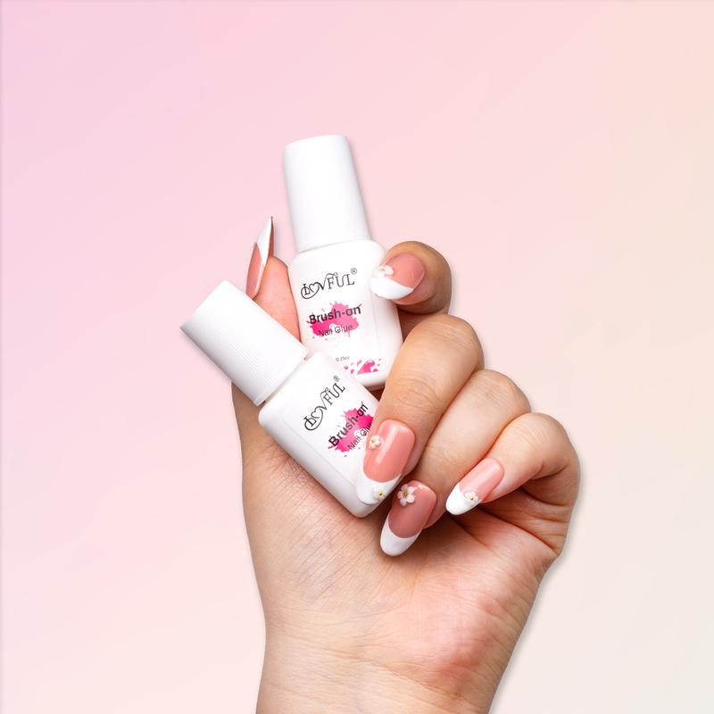 Lovful Brush On Nail Glue Nail Polish Manicure Nail Adhesive