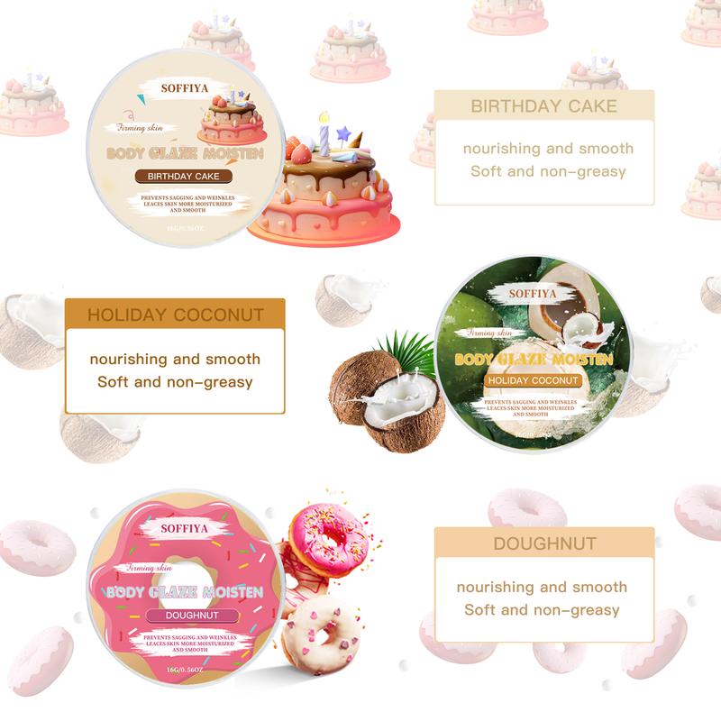 Body Butter, 8-piece set Body Butter Donut, Moisturizer for Women Skin, Cream, Butter Body Moisturizer