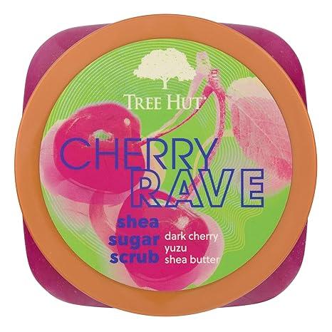 Tree Hut Cherry Rave Shea Sugar Scrub | Exfoliating Body Scrub Removes Dead, Dry Skin for a Soft & Hydrated Feel