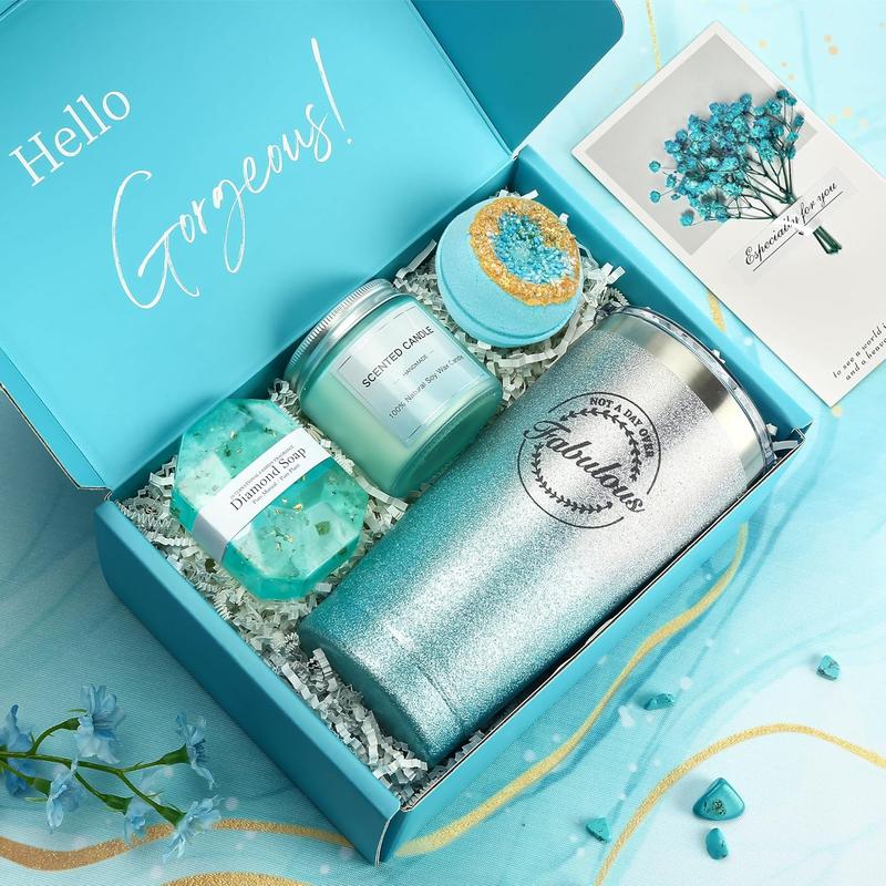 Birthday Gifts for Women, Unique Relaxing Spa Gift Ideas for Women, Happy Birthday Gift Basket Set, Thank You Christmas Box Gifts for Mom Sister Best Female Friend Sister Daughter Her Coworker Wife