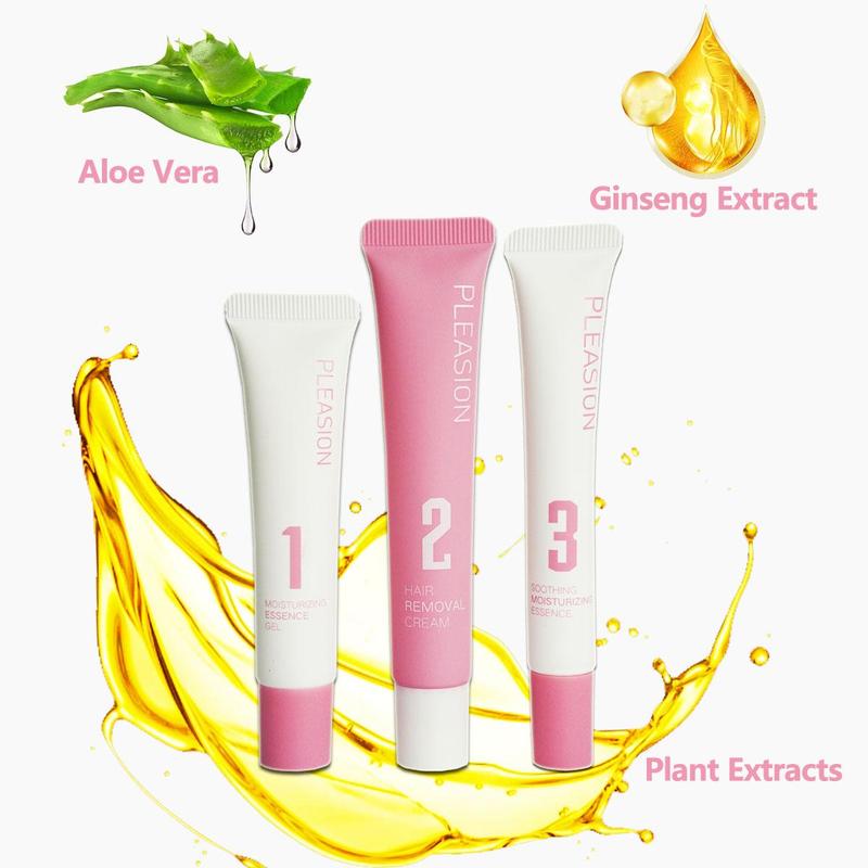 Facial Hair Removal Cream, Hair Removal Cream for Upper lip, cheeks and Finger, Sensitive formula with Aloe Vera, Skin friendly Silky Body Care hair removal